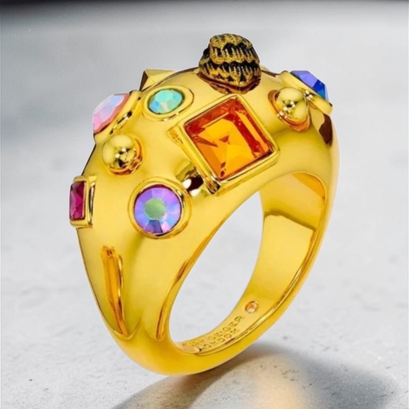 Kurt Geiger Jewelry - Kurt Geiger Mixed Crystal Cocktail Ring In Velvet Ring Box, NWT
